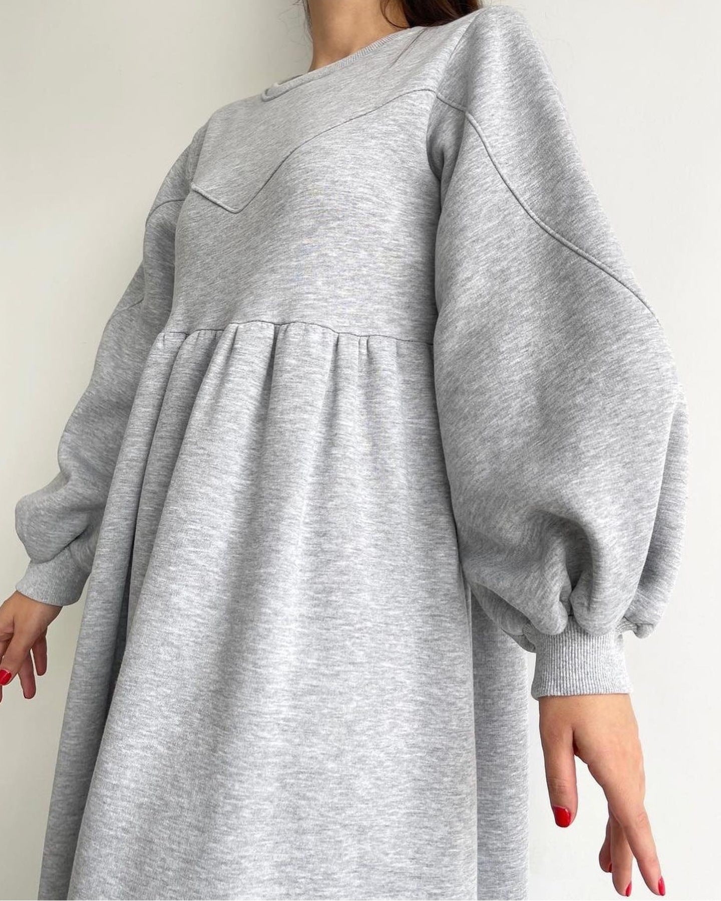free size fleece dress