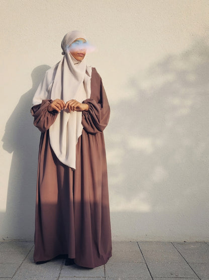 طقم حجاب فرنسي مقاس فري سايز مع عباية سندريلا