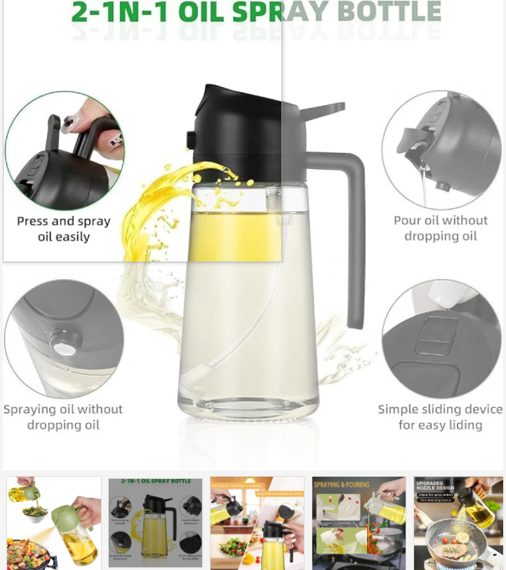 2 in 1 Oil Dispenser Kitchenware