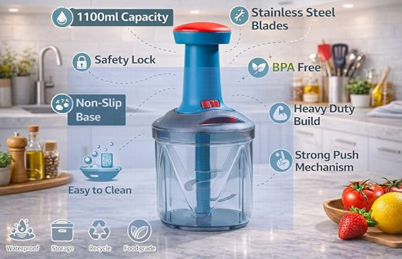 Manual Fruit and Vegetable Chopper