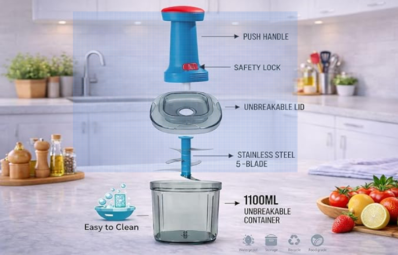 Manual Fruit and Vegetable Chopper