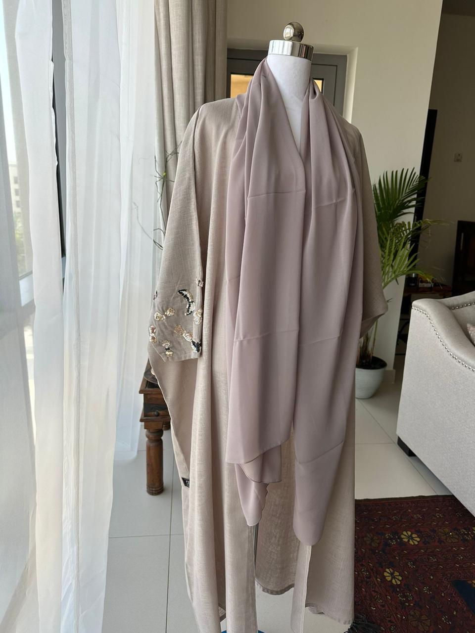 Free Size Linen Abaya